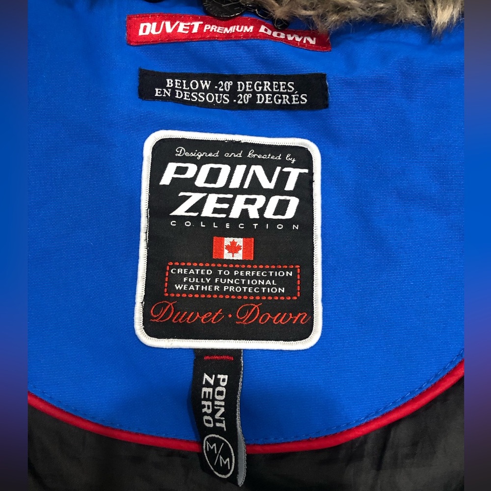Point Zero Duvet Premium Down Cobalt Long Ski & Snow Jacket - Below -20C - Picture 9 of 12